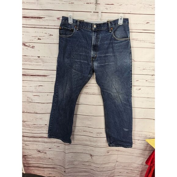 Levi's Bootcut 517s Size 36 x 30 Men's Denim Blue Jeans - Picture 14 of 14